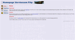 Desktop Screenshot of filipvervloesem.be